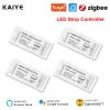 Контроль Tuya Zigbee RGB Controller 15A 12V 180W Smart Life Gateway Hub 5V 24V Alexa Google 3CH COB RGB Светодиодная полоса Свет