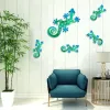 Keramiek 3d gekko hars schimmel diy handgemaakte epoxy siliconen mallen zeepaard zeepaard gekko muur decoratie thuiskantoor slaapkamer ornament decoratie