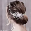 Joyas Luxurious Flower Dademia Tiaras Accesorios para el cabello de boda para mujeres Joyas para la novia Joya de novia Tarabaco Partido del cabello Fiesta del cabello