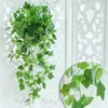 Fiori decorativi muro appeso pianta artificiale pianta artificiale foglie di edera finta resistente ai raggi UV per la decorazione di ghirlanti fai da te