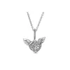 Necklaces Women's Jewelry Original Logo 925 Sterling Silver Classic Genealogy Tree Shiny Angel Wings Heart Logo Necklace DIY Charm Jewelry