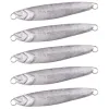 Aksesuarlar 10pcs Boyasız Metal Dökme Jig Kaşık Lures 7G10G14G17G21G28G40G Döküm Jigging Balık Balık Bas Balıkçılık Cazibesi Ton balığı