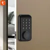 Controleer Smart Deadbolt Locks Waterpoof deurvergrendeling met toetsenbord met Tuya BluetoothCompatibele app Elektronisch deurvergrendeling voor thuisappartement