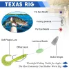 Accessoires 150 stks Texas Rig Carolina Rig Kit Inbegrepen Bullet Sinkers Worm Hooks Visconnector voor bas Walleye Rig Lure Fishing Tackle