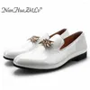 Casual Shoes Style Leather Men Loafers Birthday Party And Wedding Dress Luxurious Handmade Male's Flats