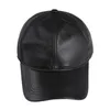 Ball Caps BOONJOVIA Unisex Genuine Premium Goatskin Leather Baseball Cap Women And Men Real Hat Cotton Lined Adjustable Black