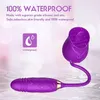 Toy sexuel rose pour les femmes - Rythme avec vibratrice de léchage de la langue pour femmes G Spot Stimulation du mamelon, vibratrice vibrante rechargeable vibrateur clitoridal