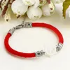 Bracelets de charme Ancre en cuir rouge Bangles Bijoux femelles Gift Bracelet en céramique de longueur de longueur pour la mère de bonne qualité