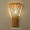 Wandlampe Japanisch Tatami Bambus gewebt Zen D25-up D10-Down El Familie Wohnzimmer Nacht