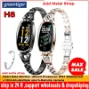 Braccialetti Greentiger H8 Bracciale intelligente Donne Attività Fitness Tracker Monitoraggio cardiaco Monitoraggio della pressione arteri