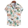 Mens Hawaiian Shirt Short Sleeve Button Down Shirts Tropical Summer Beach Shirts Casual Floral Aloha Shirts