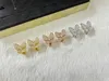 Designer Charme Van New Butterfly Ohrringe Premium White Fritillaria Voller Diamant