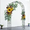 Kwiaty dekoracyjne 2PCS Wedding Arch Zestaw słonecznika Rustykalna dekoracja na przyjęcie ścienne nadproże