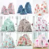 Sacs Tropical Flamingo Flower Drawstring Cotton Linne Sac de rangement cadeau Candy Bijoux Organisateur de maquillage COINS COINS COINS SACS 49029