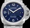 Panerei Men's Luminors Marina Wristwatches Mechanical Automatic Watch Marina Specchio Blu Mens Watch 44mm Ref#Pam01316 Light
