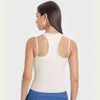 Lu Lu Yoga Tenues sexy-type y-type nue Sport Fiess Workout Bras Gest Women Soft Stretchy Gym Athletic Crop Crop Tops Brassiere