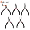 &equipments 5 Pcs Stainless Steel Needle Nose Pliers Jewelry Making Hand Tool Black 12.5cm