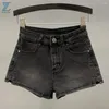 Frauen-Shorts 2024 Frühlings-/Sommer Mode Retro Slim Fit Split A-Line-Denim für Frauen