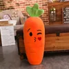 45110cm Cartoon Plant Smile Carrot Plush toy Cute Simulation Vegetable Pillow Dolls Stuffed Soft Toys for Children Gift 240422