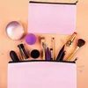 Cosmetische tassen roze canvas zakje make-uptas bulk met meerkleurige ritssluiting potloodkaste Diy Craft Travel