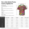 Men's Casual Shirts Art Beach Shirt Liquid Swirl Print Summer Men Vintage Blouses Short Sleeve Harajuku Pattern Tops