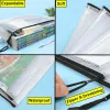 Tassen 3/5 stcs Stationery -opslagtas map Bestand Mesh Zipper Pouch A3 A4 A5 A6 Documentzak Zip File Mappen School Office Supplies