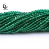 Beads Zhe Ying 50 Strands/Lot Green Emerald Hydro Beads 2mm Round Micro Faceted Crystal Spacer Loose Beads for DIY Jewelry Making