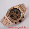 AP Racing Wrist Watch Royal Oak 26470or Mens Watch 18K Rose Gold Automatic Machinery Swiss Famous Watch Luxury Gold Band Watch Diameter på 42 mm