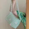 Bolsos de noche insa linda bolsa de cuentas de cerezo para mujeres axila de verano bolso de embrague de hombro de cristal transparente