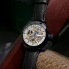 Relojes Dugary Top Fashion Personality Pilot Mecánico Mecánico Reloj luminoso impermeable deportivo hueco masculino para hombres Muñeco de pulsera