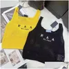 T-shirt pour femmes S-XL T-shirts Designer Femmes Shirt Casual Tricoted Broidered High Quality Fashionable Street Clothing Drop Livrot AP OTBDL