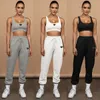 Designer Brand Brand Womens Tracksuits Womens Navel-Barin Tank Top Contant Tweet Tice Sports Fitness Running Running Jogging Clothes Vêtements Sweatpants Sweet