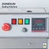 Sealers zonesun FR900 Aço inoxidável Máquina de vedação de filme contínuo automático, máquina de pacote de sacos de plástico, selador de faixa de alimentos expandida