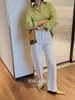 Dames jeans denim lente y2k 2024 vrouw kleding Koreaanse stijl vintage mode elegante hoge taille broek jeugdige broeken brede luxe