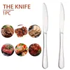 Knives 9 Inches Stainless Steel Steak Knife Tableware Kitchen Flatware Heat Resistance Dishwasher Safe Restaurant Dinner Cutlery El