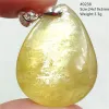 Colliers Natural Gold Lepidolite Quartz flash tourmaline pendentif bijoux eau goutte jaune mica femme hommes collier de mode aaaaaa