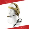 Аксессуары съемки гарнитуры для коммуникации с PTT Tactical Paintball Sports Hearset