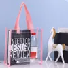 PVC Clear Tote Bag Ny transparent stor kapacitet Jelly Bag Plastic Present Bag Cosmetics Shop 269R#