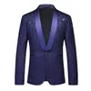 Herenpakken Boutique Pak Jacket High-end sociale kledingpodium Host Party Kleding Mode Mode hoge kwaliteit plus maat mode