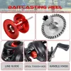 Accessoires Sougayilang vissen Reel Professional Ultra Light 7.2.1 overbrengingsverhouding Carp Baitcasting Wheel Max Drag 8kg Fishing Casting Reel