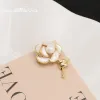 Bijoux Glseevo Fashion Gold Color Rose Broques pour femmes Personnalité du design de luxe Brooch Metal Cornités de corsage de fleurs de haute qualité