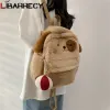 Bags 2023 Spring and Summer New Women's Backpack Fashion Solid Color Ladies Student Bag Cartoon Girl Travel Bags Mochilas De Mujer