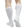 Men's Socks Cotton Mesh Striped Mens Formal Dress See Through Softy Stocking Sexy Breathable Long Tube Hose Business