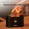 Umidificatori Vissko Diffusore aromatico 180ml Umidificatore Air Umidificatore ad ultrasuoni ad ultrasuoni Generatore di nebbia fredda Generatore di olio essenziale Diffusore Luce Y240422