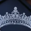 Smycken barock lyxig brudkristall tiara kronor prinsessan drottning tävling prom strinslöja tiaras pannband bröllop hår tillbehör