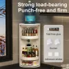 ラックキッチン回転する収納ラックコーナー棚360°回転可能な家庭層調整可能な棚オーガナイザースパイス缶ボトルホルダー