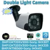 Objektiv IMX415 IMX335 IMX307 4K 8/5/3MP Doppellicht IP Outdoor -Metall -Bullet -Kamera IRCUT FACE DELTECT STARLIGHT P2P XMEYE ICSEE IP66