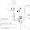 Handheld Toiletten Bidet Sprayer Set Kit Edelstahl Handhahn für Badezimmer Duschkopf Selbstreinigung 240415