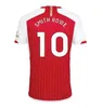 24 25 Gunners Fans Joueur Version Football Jersey Saliba Martinelli G. Jésus 2023 2024 Arsen Love Unite Jersey Saka Tous de football Kid Football Football Soccer Équipement