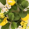 Decorative Flowers Wreath Candle Ring Flower Spring Greenery Garland Set For Home Wedding Party Centerpiece Decoration